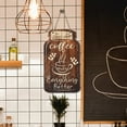 thumbnail image 2 of 1PC Jar Shaped Wooden Coffee Wall Art Decoration Plaque Sign - "Coffee Makes Everything Better" for Home Office Cafe Room Decor (3.94 x 7.87 Inches), 2 of 5