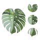 thumbnail image 4 of BRIGHTFUFU 6 uds hojas tropicales artificiales hojas de palma hojas de imitación para decoración de mesa de fiesta hawaiana Luau, 4 of 7