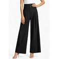 thumbnail image 7 of PRETTYGARDEN Womens Spring Wide Leg Palazzo Pants Trendy Loose Button High Waist Pleated Work Business Casual Trousers, 7 of 7
