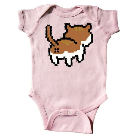 

Inktastic Pixel Cat Butt Gift Baby Boy or Baby Girl Bodysuit