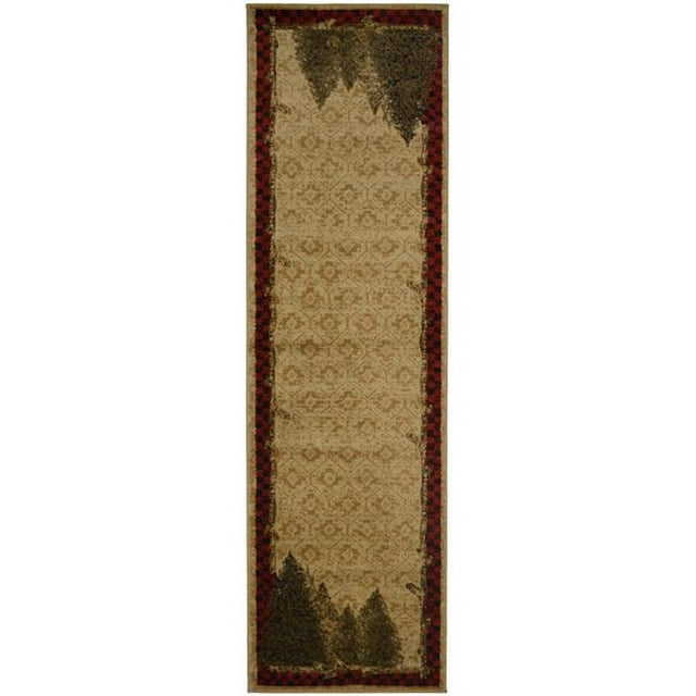 Mayberry Rug AD8342 2X8 2 ft. 3 in. x 7 ft. 7 in. American Destination Forest Antique Area Rug