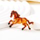 thumbnail image 2 of Broche de caballo estilo esmalte, diseño de línea suave, pin de animal con borde metálico, insignia de solapa para traje ligero, 2 of 7