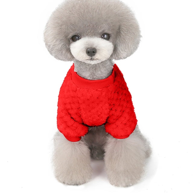 New Product Solid Cartoon Pet Clothes Cat Dog Warm Transfiguration Autumn Winter