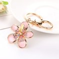 thumbnail image 3 of Key Ring Stainless Steel Crystal Flower Key Ring Key Holder for Valentine Day, 3 of 9