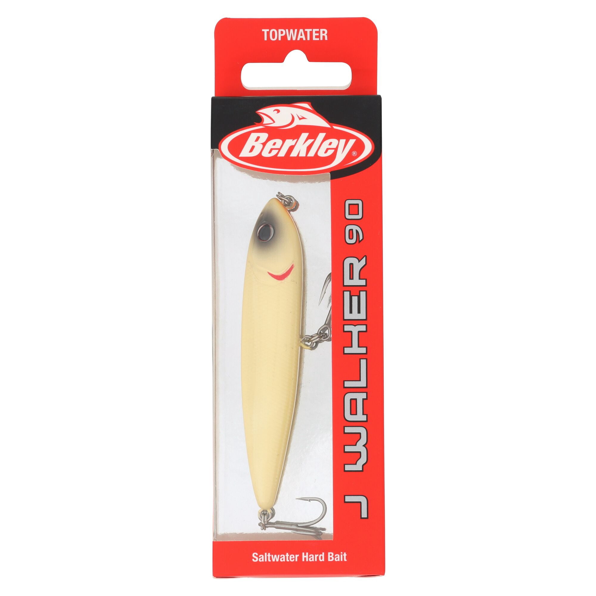 Berkley J-Walker 90 Saltwater, 3.5 in, Topwater Baits, Bone (1 Count)