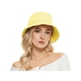 thumbnail image 5 of Vintage Fashion Womens Bucket Hats Summer Sun Protection Beach Hat Yellow, 5 of 8