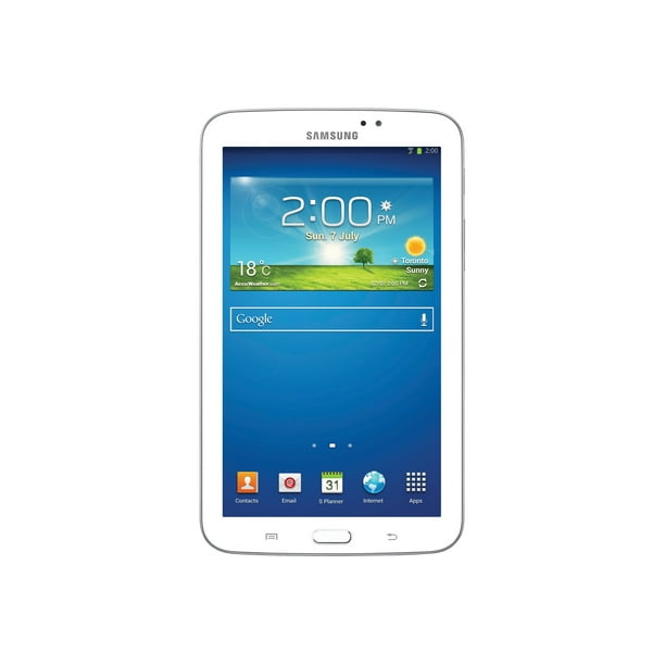Samsung Galaxy Tab 3 - Tablette - Android 4.1 (fève gelée) - 8 gb - 7" tft (1024 x 600) - fente pour microsd - Blanc