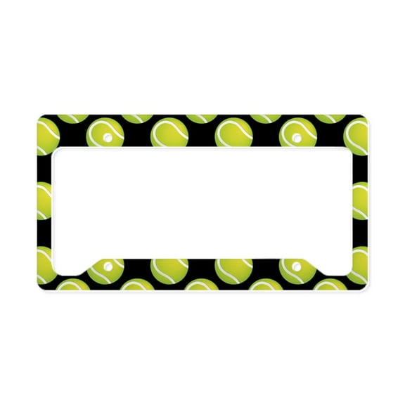 CafePress - Tennis Balls License Plate Holder - Aluminum License Plate Frame, License Tag Holder