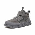 thumbnail image 2 of ZHOGXU Toddler Kids Boys Sneakers Non Slip Flat Sole Soft Sole Comfortable Thickened Warm Shoes For Outdoor Activities,Grey,9.5-10 Years, 2 of 9