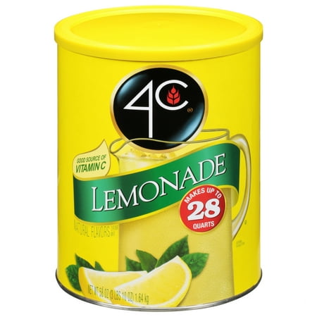 4C Lemonade Drink Mix, 58 Oz.