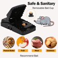 thumbnail image 5 of Rat Trap, Large Mouse Traps, Mouse Traps Indoor for Home, Instant Kill Traps for Mouse Rat Chipmunk, Quick Set Up and Reusable - 6 Pack, Black, 5 of 7