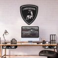 thumbnail image 3 of LaModaHome Lamborghini Metal Car Emblem, 3 of 5
