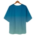 thumbnail image 7 of BODOAO Kimono Cardigans for Women Women's Chiffon Short Sleeve Open Front Cardigan Lightweight & Breathable Summer Cover Up for Casual & Wear Blue 5Xl, 7 of 7