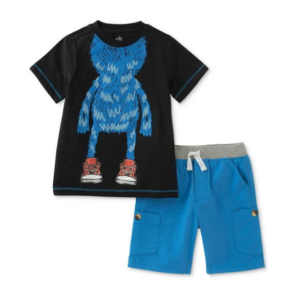 Kids Headquarters 2-Pc. Cotton Monster T-Shirt & Shorts Set, Baby Boys (24 Months)