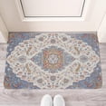 thumbnail image 2 of Boho Light Blue Vintage Country Patterned Carpet Door Mat 30 X 17 Inch Welcome Doormat Indoor Outdoor Entrance Floor Mat Non Slip Spring Summer Decor Rubber Mats, 2 of 6