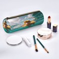 thumbnail image 2 of Disketp Underwater Swimming Duck Estuche Organizador de Lápices de Cuero, Estuche de Oficina con Cremallera para Bolígrafo y Lápiz, 2 of 6
