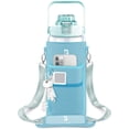 thumbnail image 1 of Botella Deportiva Motivacional de Plástico 2L Color Azul con Funda de Neopreno y Correa B Life, 1 of 5