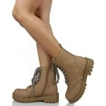 thumbnail image 5 of Soda Women's Combat Lace Up Ankle Boots, 5 of 5