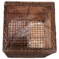 thumbnail image 7 of Sunnydaze Modern Assorted Square Brown Polyrattan Indoor Planter with Liner 2-Count, 7 of 7