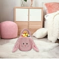 thumbnail image 5 of NSESSHome Plush Easter Bunny Basket for Kids Boys Girls Easter Buckets with Long Plush Ear Personalized Egg Hunting Easter Bags,Bunny Kids Easter Tote Bags for Easter Decorations Candy, 5 of 8