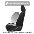 thumbnail image 5 of Black and Gray Car Seat Covers, Made of Waterproof Leather with 4-Layer Anti-Slip Protection and Lumbar Support; a Complete 5-Piece Full Set, Suitable for Most 5-Seat Vehicles, 5 of 8