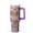 Purple, variant on Tumbler with Handle and Straw for Women, 40 oz Stainless Steel Insulated Tumbler with Lid and Straw 100% Leakproof for Car Cup Holders - Hexagon Mandala Tile Mug for Commuters and Travelers