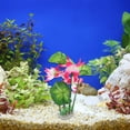 thumbnail image 6 of Unique Bargains 1pcs Fish Tank Aquarium Decorations Plants Pink 10.24" Plastic Plants for Aquarium Decor, 6 of 7