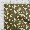 thumbnail image 1 of oneOone Tissu en Popeline de Coton Triangle Imprimé Géométrique par Yard 42 Pouces de Large, 1 of 5