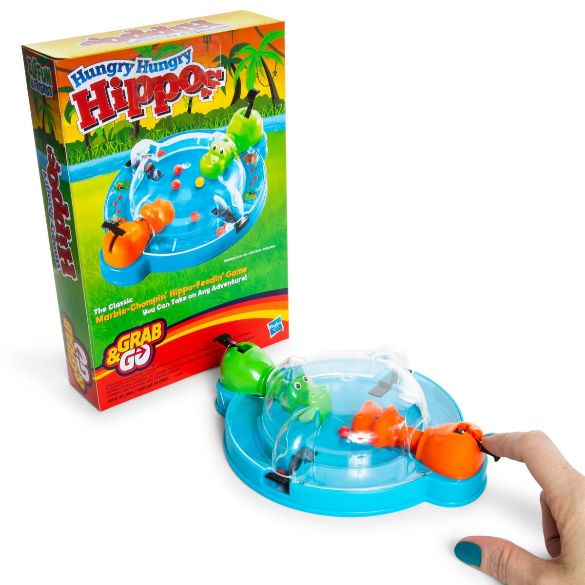 adivine quien Hasbro Grab & Go Juegos cluedo conectar 4 hambre Hipopótamo de monopolio. 