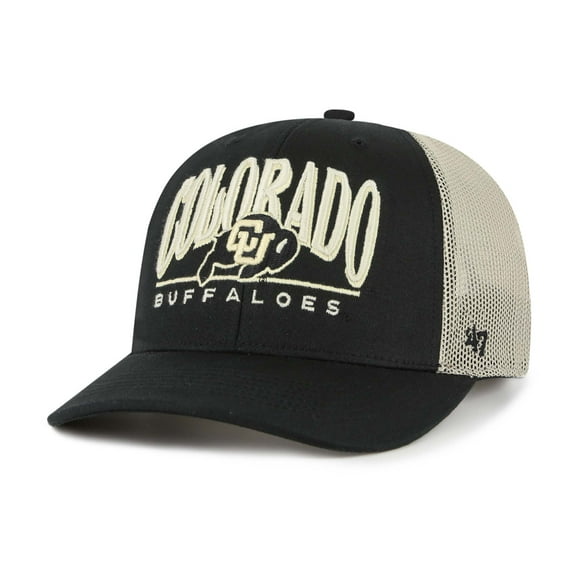 Men's '47 Black Colorado Buffaloes Arid Adjustable Trucker Hat