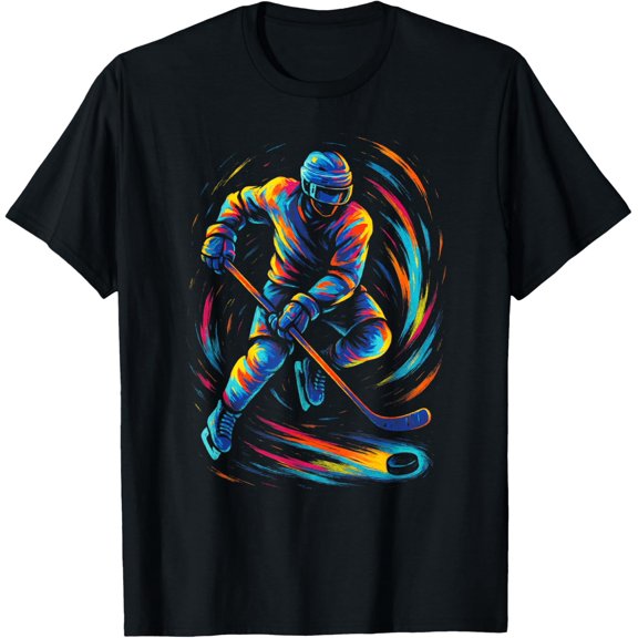 Ice Hockey Player - Sports Art T-Shirt All Size S-5Xl