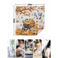 thumbnail image 4 of Orange Pumpkins Fall Cloth Napkins Set of 8 Reusable Dinner Napkins, Thanksgiving Maple Gnomes Country Wood Cocktail Napkin Washable Table Napkins for Wedding/Holiday Party/Baby Shower 20"x20", 4 of 7