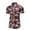Wine, variant on Hawaiian Shirt for Men Slim Fit Short Sleeves Tropical Printed Casual Collar Button Down Summer Beach Dress Shirts Plus Size on Clearance