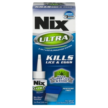 Nix Ultra Lice & Eggs Treatment, Kills Super Lice, 3.4 FL (Best Lice Killing Treatment)