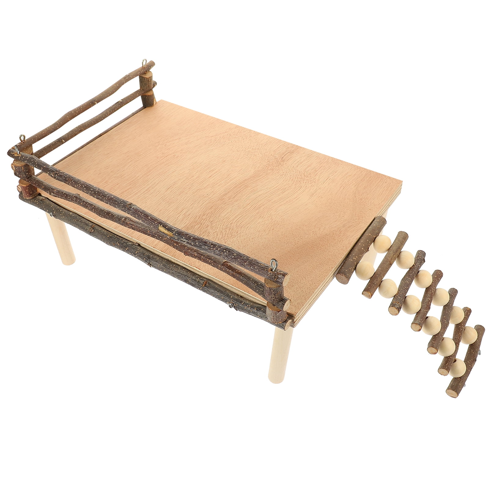 Sipeihong Wooden Hamster Platform Hamster Climbing Platform Guinea Pig Platform Small Pets Ladder Toy