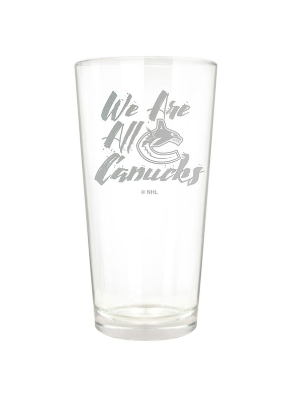 Vancouver Canucks Etched 16oz. Rally Cry Pint Glass