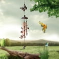 thumbnail image 3 of Naiovety Decoración elegante de hierro y campana de viento de jardín con dulce melodía para una experiencia pacífica, Metal duradero Iluminación y accesorios 211-Pájaro del amor (Hierro), 3 of 6