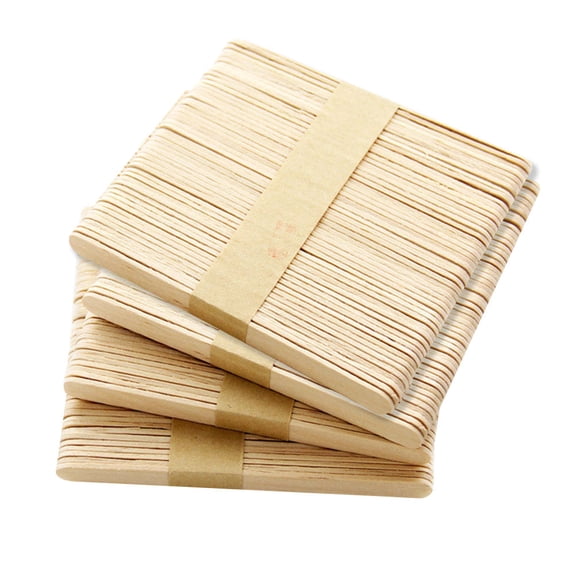 TABLETREANDS Popsicle Craft Sticks Wooden Craft Sticks Beige 200Pcs For Classroom Projects And Counting Activities