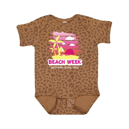 

Inktastic Beach Week South Padre Island Texas with Palm Trees Gift Baby Girl Bodysuit