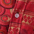 thumbnail image 2 of Men Printed Stand-up Short-Sleeved Spring Shirts for Casual Daily Wear Red 3XL, 2 of 7
