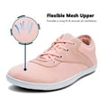 thumbnail image 5 of Barefoot Shoes for Women Mesh Wide Toe Zero Drop Minimalist Sneakers Breathable Comfortable Lightweight Walking Shoes 7.5 Wide,Pink, 5 of 7