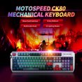 thumbnail image 2 of Teclado mecánico Motospeed CK80 Teclado retroiluminado RGB con tecla N Rollover Teclas de Abanopi Teclado, 2 of 6