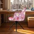 thumbnail image 3 of Xixirimido Strawberry Floral Pink Pattern Office Chair Covers Computer Stretch Accent Dining Chair Covers Swivel Desk Chair Armrest Slipcover for Mid-Back Rotating Chairs, 3 of 7