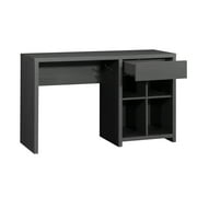 Mainstays Westley Adjustable Shelf Desk with Gaming Headphone Hook and Cable Management, Black Finish