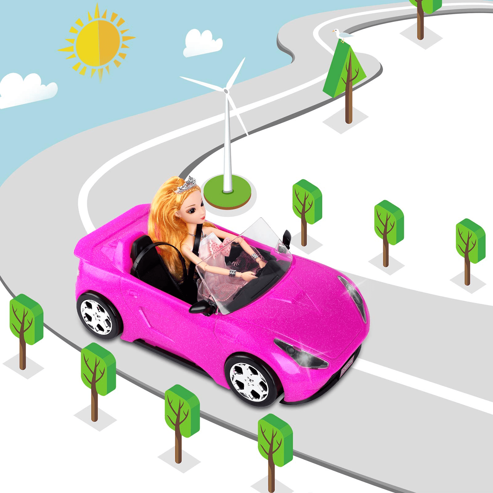 Png Barbie Doll Car Cartoon Barbie Doll Car Cartoon Convertible