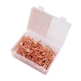thumbnail image 1 of Clavos De Herradura, 250 Piezas De Clavos De Herradura Chapados En Cobre A Prueba De Herrumbre Para Entrenamiento De Caballos Y Deportes Ecuestres, 1 of 7