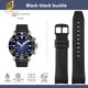 thumbnail image 3 of Correa de caucho con extremo curvo para Tissot Starfish T120.417 T120.407 T120.417.437, pulsera para hombre, resistente al agua, 22 mm, 21 mm, correa de reloj deportiva, 3 of 5