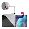 thumbnail image 2 of Goofa Starry Multicolored Wolf Pattern Mailbox Cover, Mailbox Decoration with Magnetic Strips for Standard and Large Mailboxes, Easy Installation, Durable and UV-Resistant-25.5x21 in, 2 of 8
