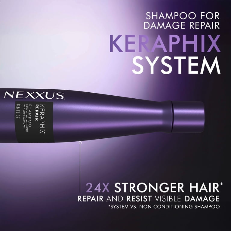 Nexxus Keraphix Shampoo with Keratin Protein & Black Rice, 8.5 oz