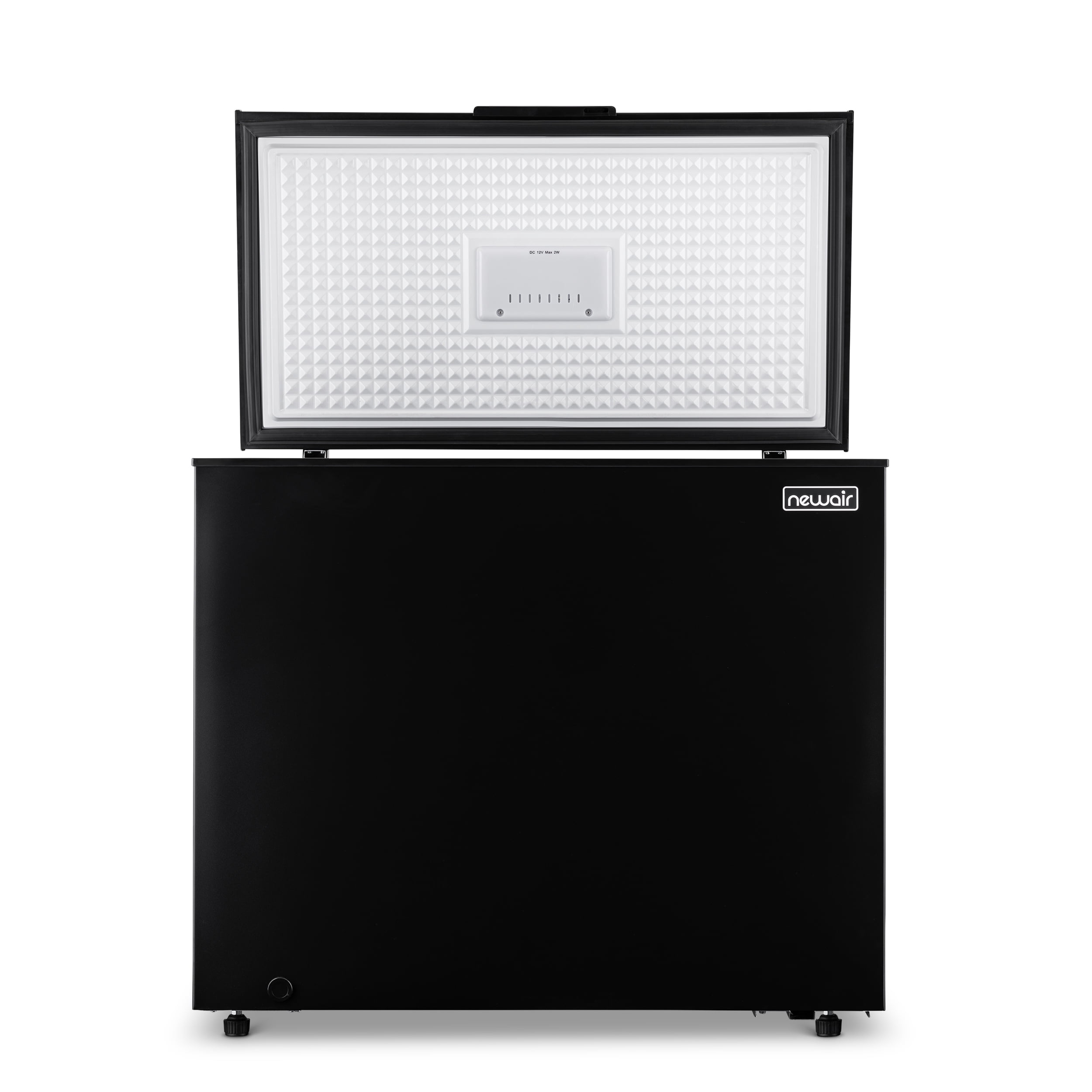 Newair 6.7 Cu. Ft. Compact Chest Freezer in Black, Temperature Control, Fast Freeze Mode, Door Alarm, Wire Basket, Self-Diagnose Program, and LED Lighting
